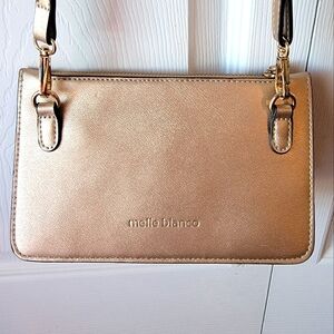 Melie Bianco Gold Women's Cross  Body Bag